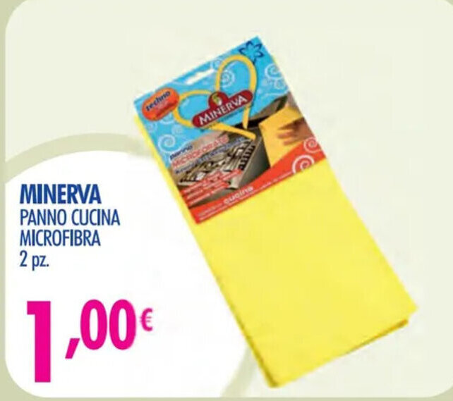 Acqua & Sapone MINERVA PANNO CUCINA MICROFIBRA 2 pz. offerta