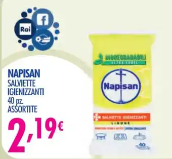 Acqua & Sapone NAPISAN SALVIETTE IGIENIZZANTI 40 pz. ASSORTITE offerta