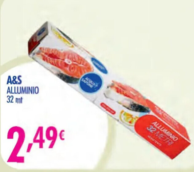 Acqua & Sapone A&S ALLUMINIO 32 mt offerta
