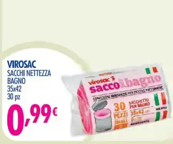 Acqua & Sapone VIROSAC SACCHI NETTEZZA BAGNO 35 x 42 30 pz offerta