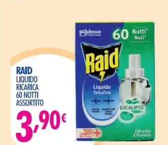 Acqua & Sapone RAID LIQUIDO RICARICA 60 NOTTI ASSORTITO offerta