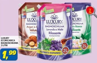 Risparmio Casa LUXURY ECORICARICA BAGNOSCHIUMA 2 LITRI offerta