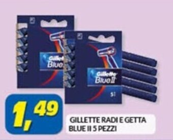 Risparmio Casa GILLETTE RADI E GETTA BLUE II 5 PEZZI offerta