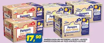 Risparmio Casa PAMPERS SOLE&LUNA MUTANDINO 78 PEZZI-84 PEZZI PAMPERS SOLE&LUNA +84 PEZZI X90 PEZZI 102 PEZZI offerta
