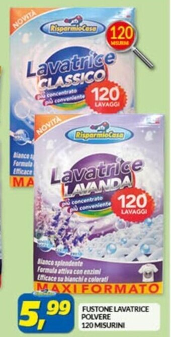 FUSTONE LAVATRICE POLVERE 120 MISURINI