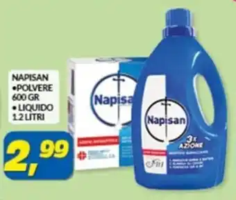 Risparmio Casa NAPISAN *POLVERE 600 GR LIQUIDO 12 LITRI offerta