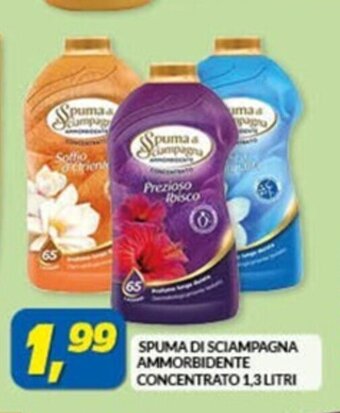 Risparmio Casa SPUMA DI SCIAMPAGNA AMMORBIDENTE CONCENTRATO 1,3 LITRI offerta