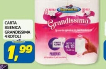 CARTA IGIENICA GRANDISSIMA 4 ROTOLI