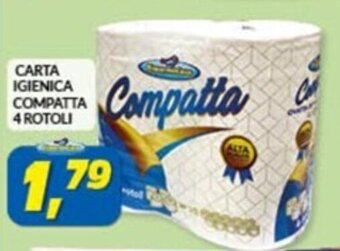 Risparmio Casa CARTA IGIENICA COMPATTA 4 ROTOLI offerta