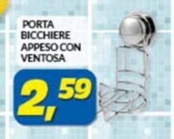 Risparmio Casa PORTA BICCHIERE APPESO CON VENTOSA offerta