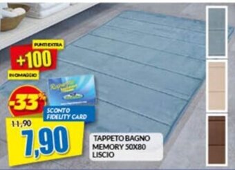 TAPPETO BAGNO MEMORY 50X80 LISCIO