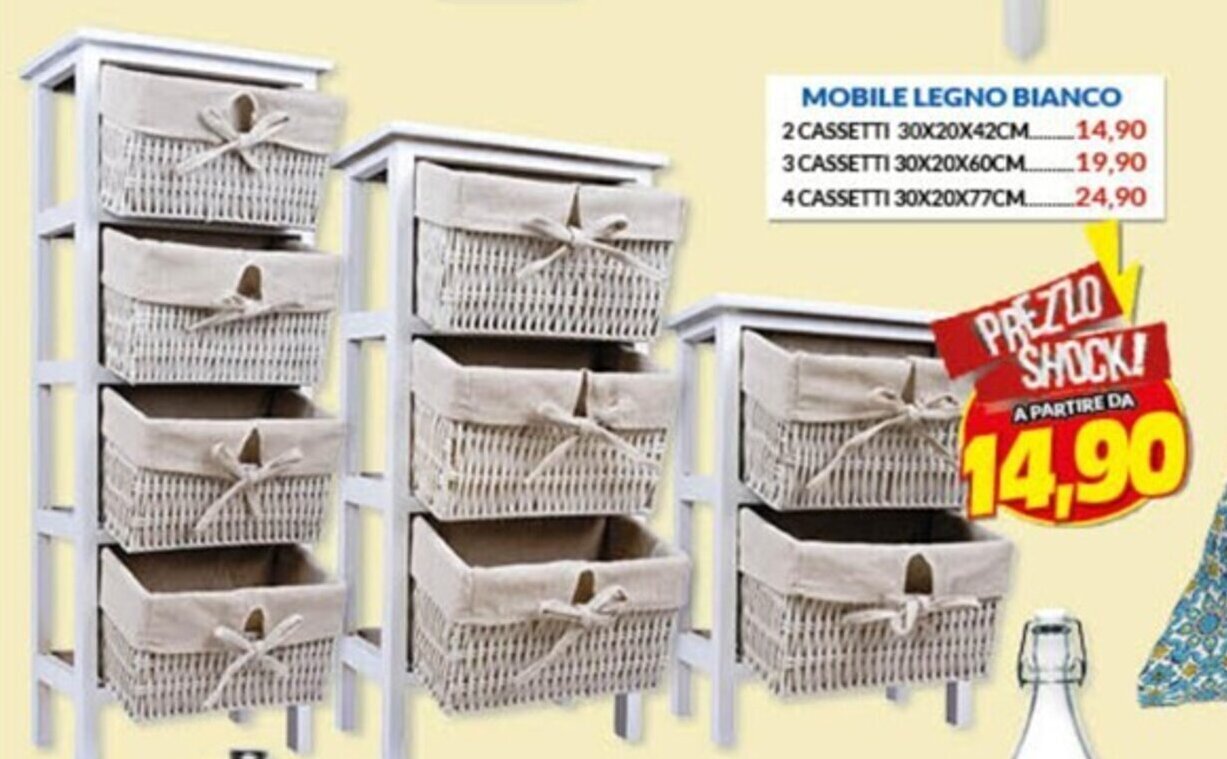 Risparmio Casa 2 CASSETTI 30X20X42CM offerta