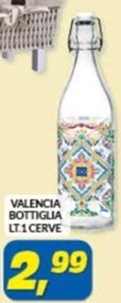 Risparmio Casa VALENCIA BOTTIGLIA LT.1 CERVE offerta
