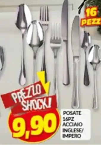 Risparmio Casa POSATE 16PZ ACCIAIO INGLESE/ IMPERO offerta
