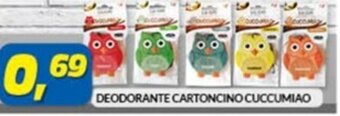 Risparmio Casa DEODORANTE CARTONCINO CUCCUMIAO offerta