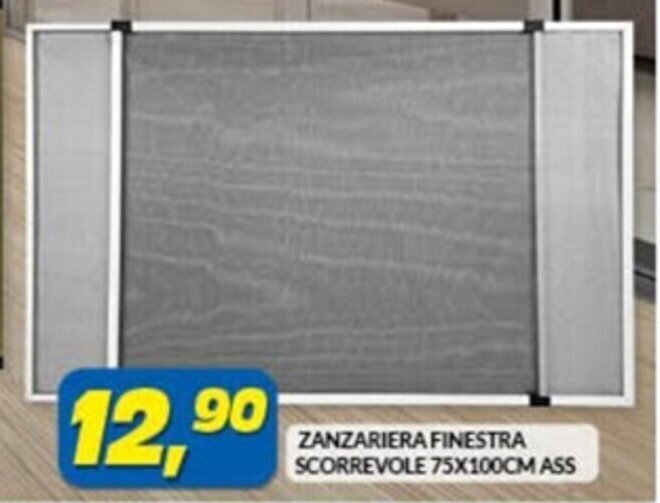Risparmio Casa ZANZARIERA FINESTRA SCORREVOLE 75X100CM ASS offerta