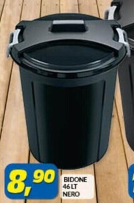 Risparmio Casa BIDONE 46 LT NERO offerta