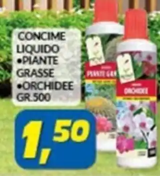 Risparmio Casa CONCIME LIQUIDO PIANTE GRASSE ORCHIDEE GR.500 offerta