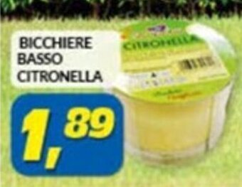 Risparmio Casa BICCHIERE BASSO CITRONELLA offerta