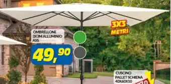 Risparmio Casa OMBRELLONE 3X3M ALLUMINIO ASS offerta
