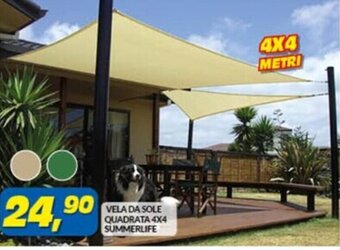 Risparmio Casa VELA DA SOLE QUADRATA 4X4 SUMMERLIFE offerta