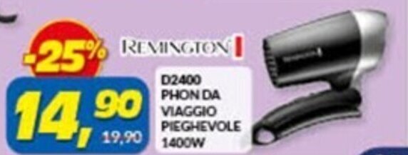 Risparmio Casa PHON DA VIAGGIO PIEGHEVOLE 1400W offerta