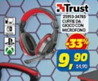 Trust 21953-24785 CUFFIE DA GIOCO CON MICROFONO
