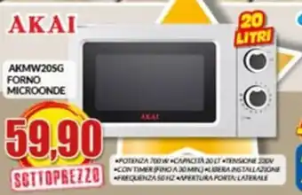 AKAI AKMW20SG FORNO MICROONDE