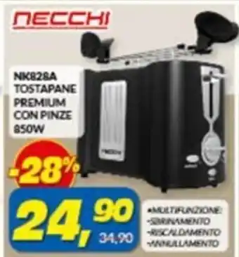 Risparmio Casa TOSTAPANE PREMIUM CON PINZE 850W offerta