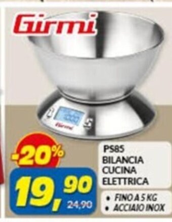 Risparmio Casa Girmi PS85 BILANCIA CUCINA ELETTRICA offerta