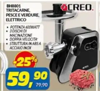 Risparmio Casa BH8801 TRITACARNE, PESCE E VERDURE ELETTRICO offerta