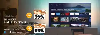 AMBILIGHT tv Serie 8007 Android TV 4K HDR 43''
