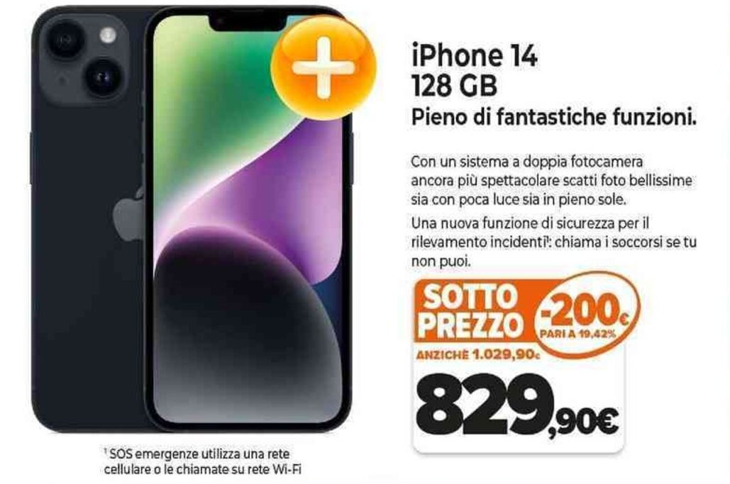 Expert iPhone 14 128 GB offerta