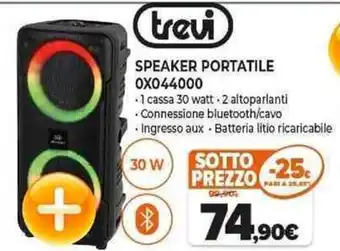 Expert trevi SPEAKER PORTATILE 0X044000 offerta