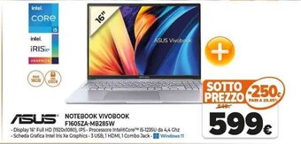 Expert ASUS NOTEBOOK VIVOBOOK F1605ZA-MB285W offerta