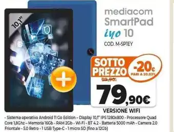 Expert mediacom SmartPad iyo 10 offerta