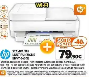 Expert hp STAMPANTE MULTIFUNZIONE ENVY 6430E offerta