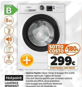 Expert Hotpoint LAVATRICE NF825WKIT offerta