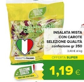 Tigre Insalata mista con carote offerta
