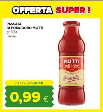 Tigre Mutti passata di pomodoro offerta