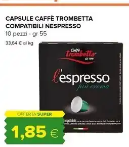 Tigre Caffè trombetta capsule compatibili nespresso offerta