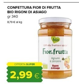Rigoni di asiago confettura fior di frutta bio