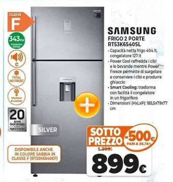 SAMSUNG FRIGO 2 PORTE RT53K6540SL