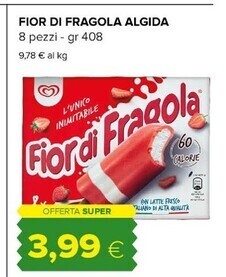 Tigre Algida fior di fragola offerta
