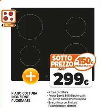 PIANO COTTURA INDUZIONE PUG611AA5E