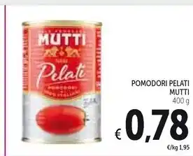 Spazio Conad Mutti pomodori pelati offerta