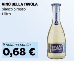 Coop Bella tavola vino offerta