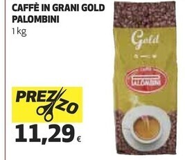 Coop Palombini caffè in grani gold offerta
