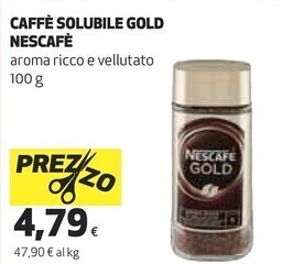 Coop Nescafé caffè solubile gold offerta