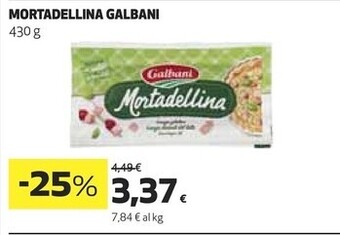 Coop Galbani mortadellina offerta